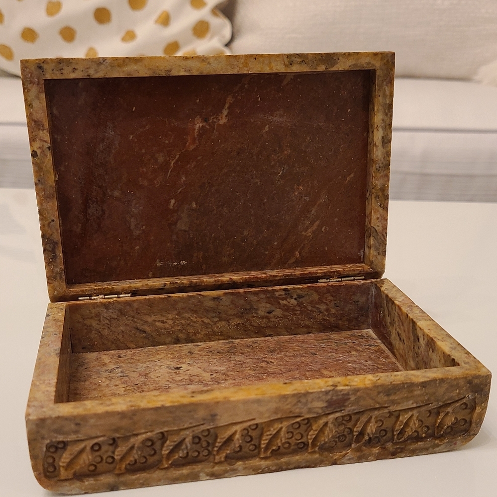 Soapstone trinket box